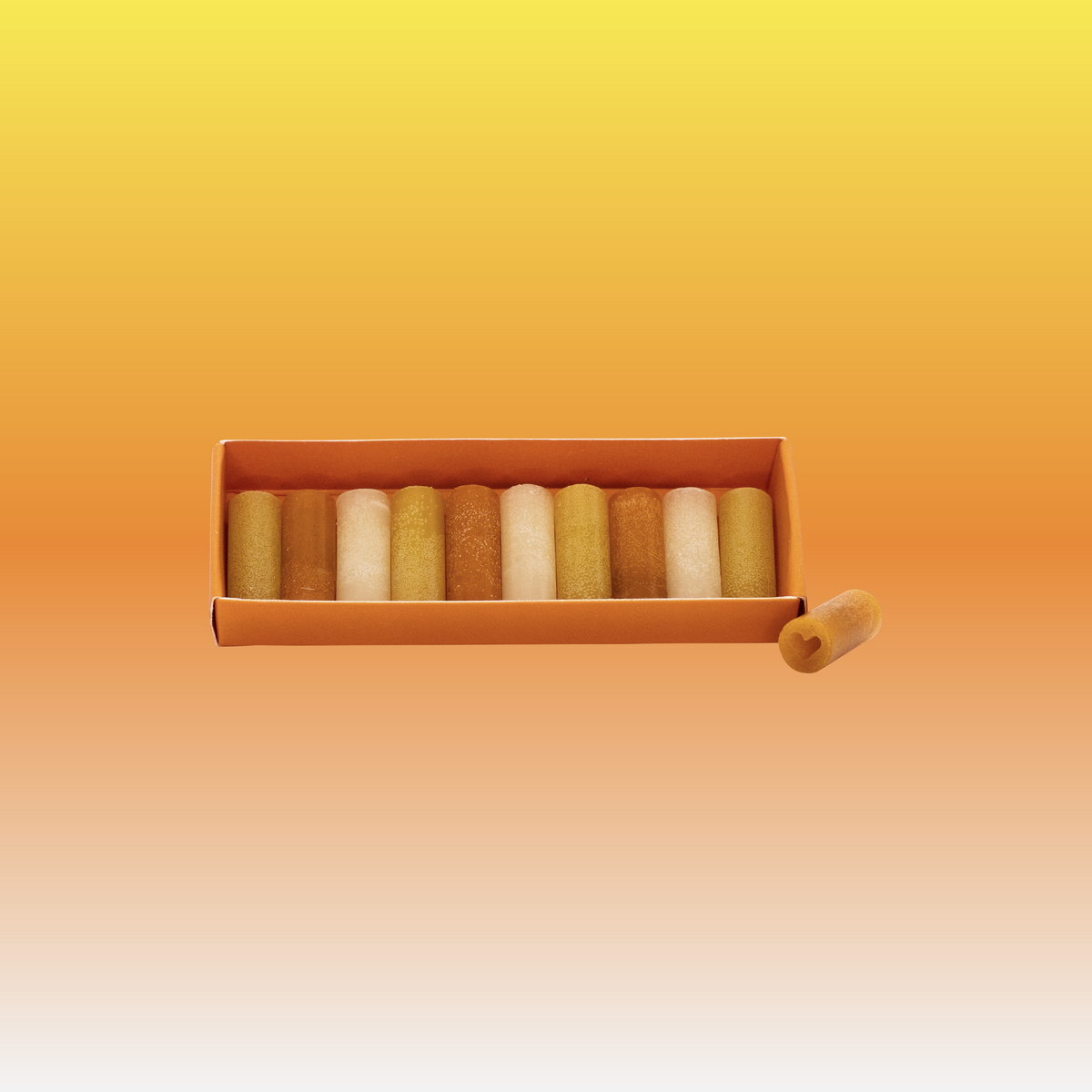 Halloween Tips by Beeswax Tips™ | Limited Edition Candy Corn Colored Beeswax Rolling Tips, 10 Pack