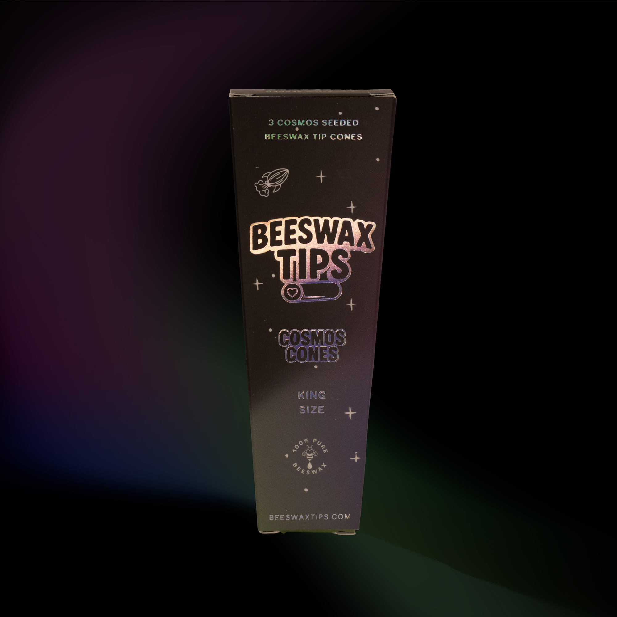 Beeswax Cosmos Seeded Tip Cones - King Size | Unbleached Pre-Rolled Natural Cones