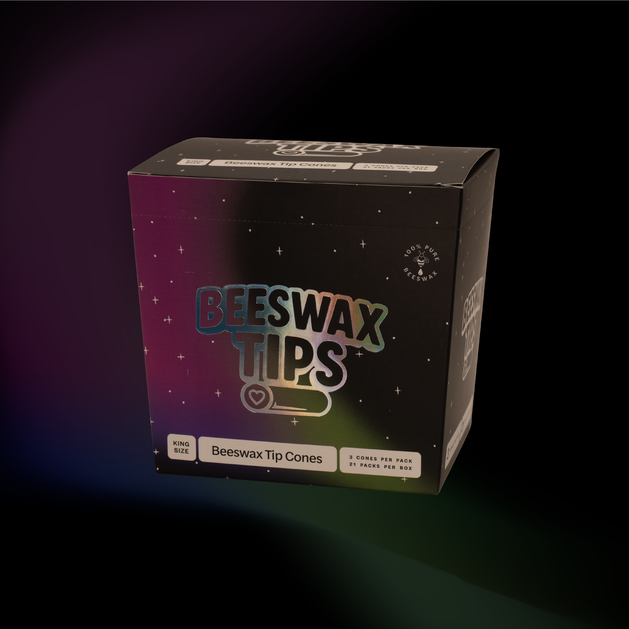 Beeswax Cosmos Seeded Tip Cones - King Size | Unbleached Pre-Rolled Natural Cones
