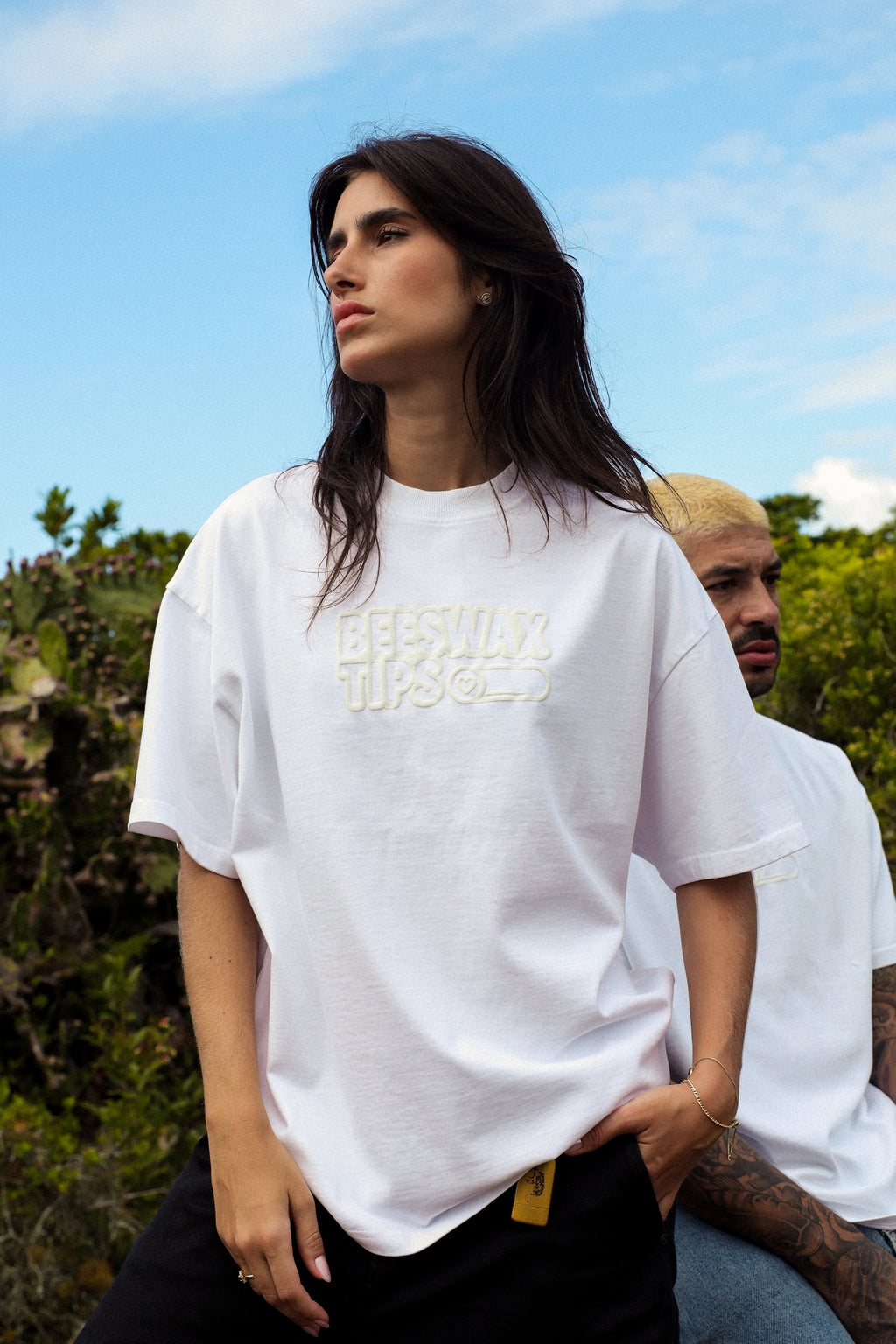 Monochrome White Puff T-Shirt | Beeswax Tips™ Streetwear
