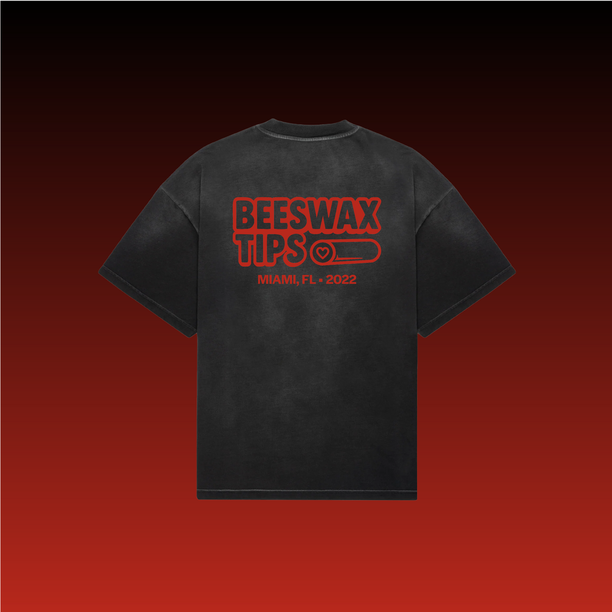 Slasher Red Puff T-Shirt | Beeswax Tips™ Streetwear
